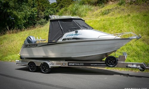 GFAB Alloy Medium Boat Trailer - Surtees 6.1 Bar Crusher GFAB Alloy Medium Boat Trailer - Surtees 6.1 Bar Crusher