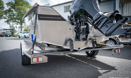 GFAB Alloy Small Boat Trailer - Rear View