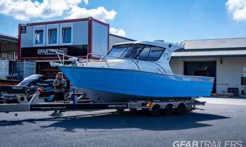 Extreme 795XST on GFAB Alloy Transport Trailer at Workshop